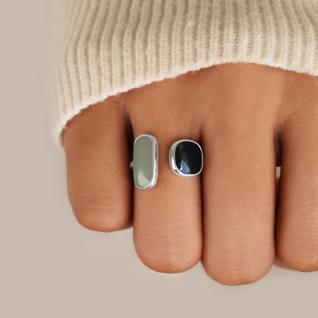 Akvamarin Wrap Ring i Sølv