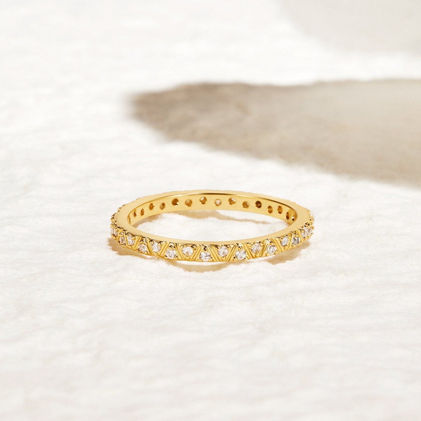 Arquette Guld- og Krystal Båndring