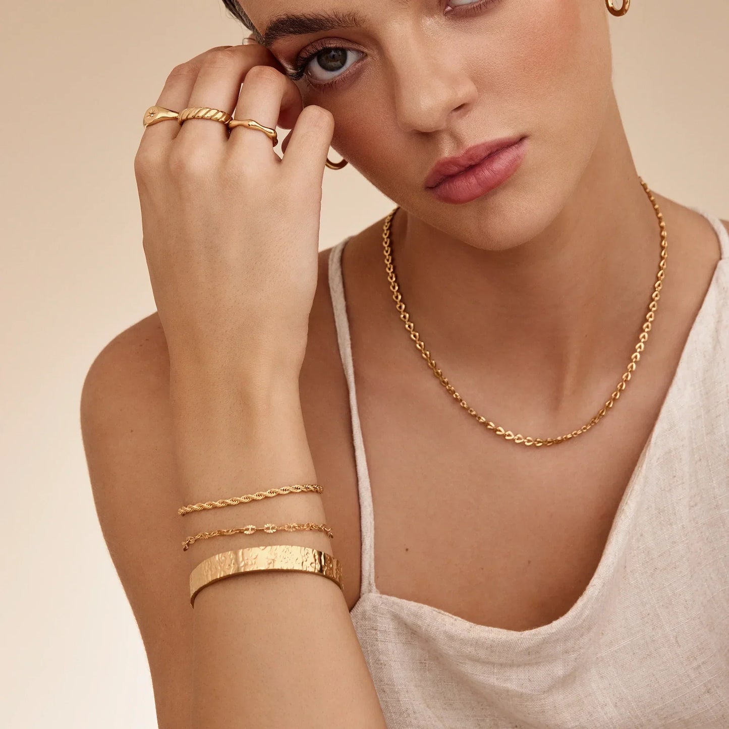 Bold Paillet Kædearmbånd