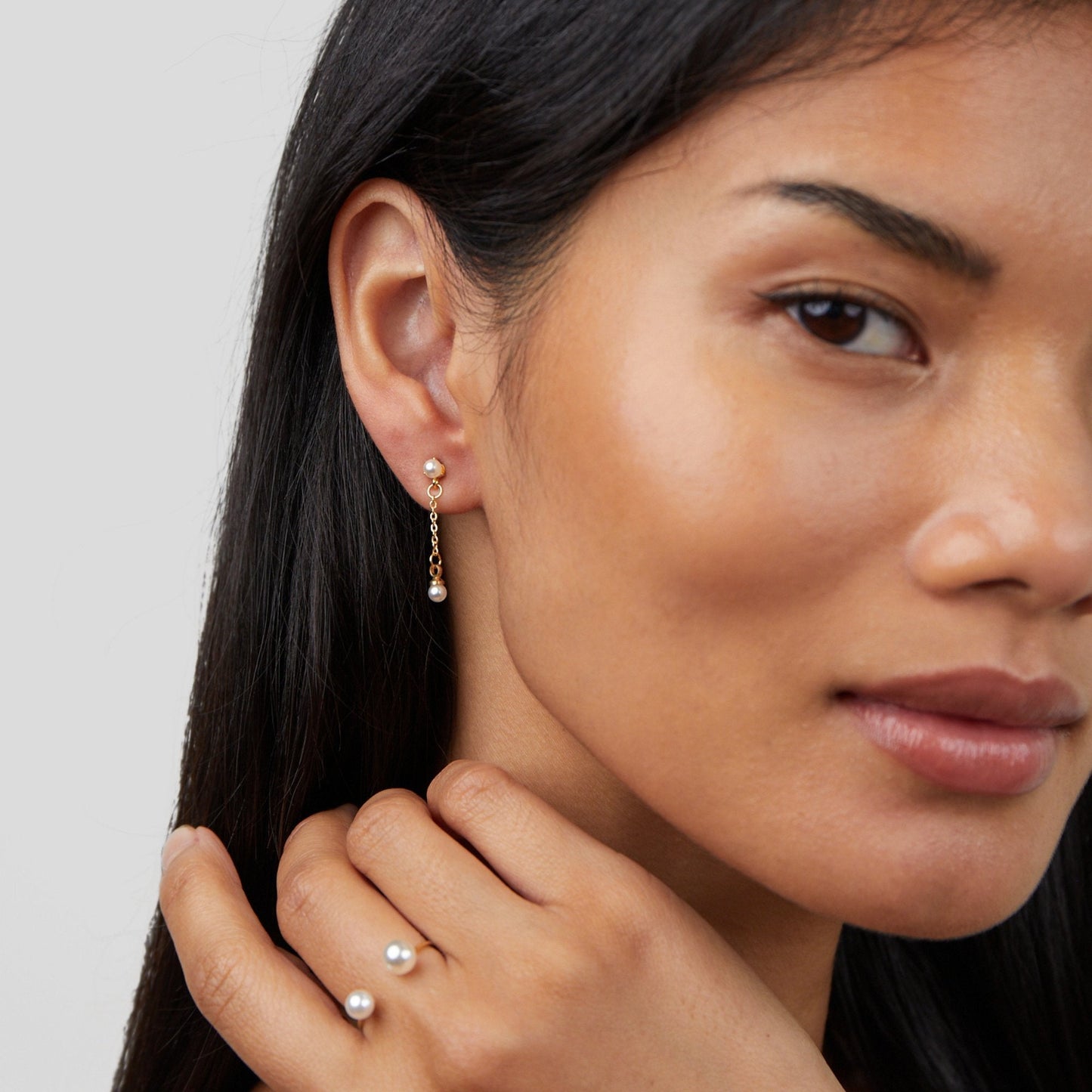 Durya Dobbelt Perle Wrap Ring