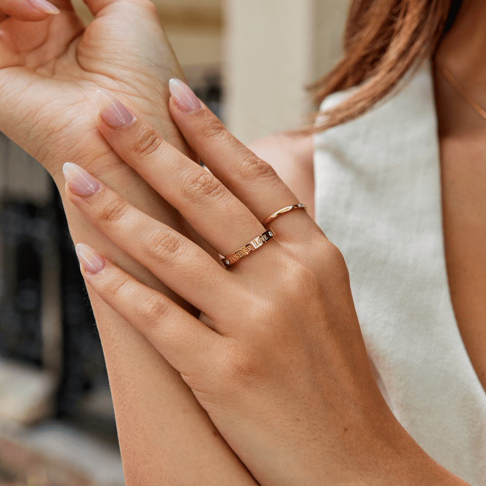 Evig Kærlighed Krystal Guld Ring