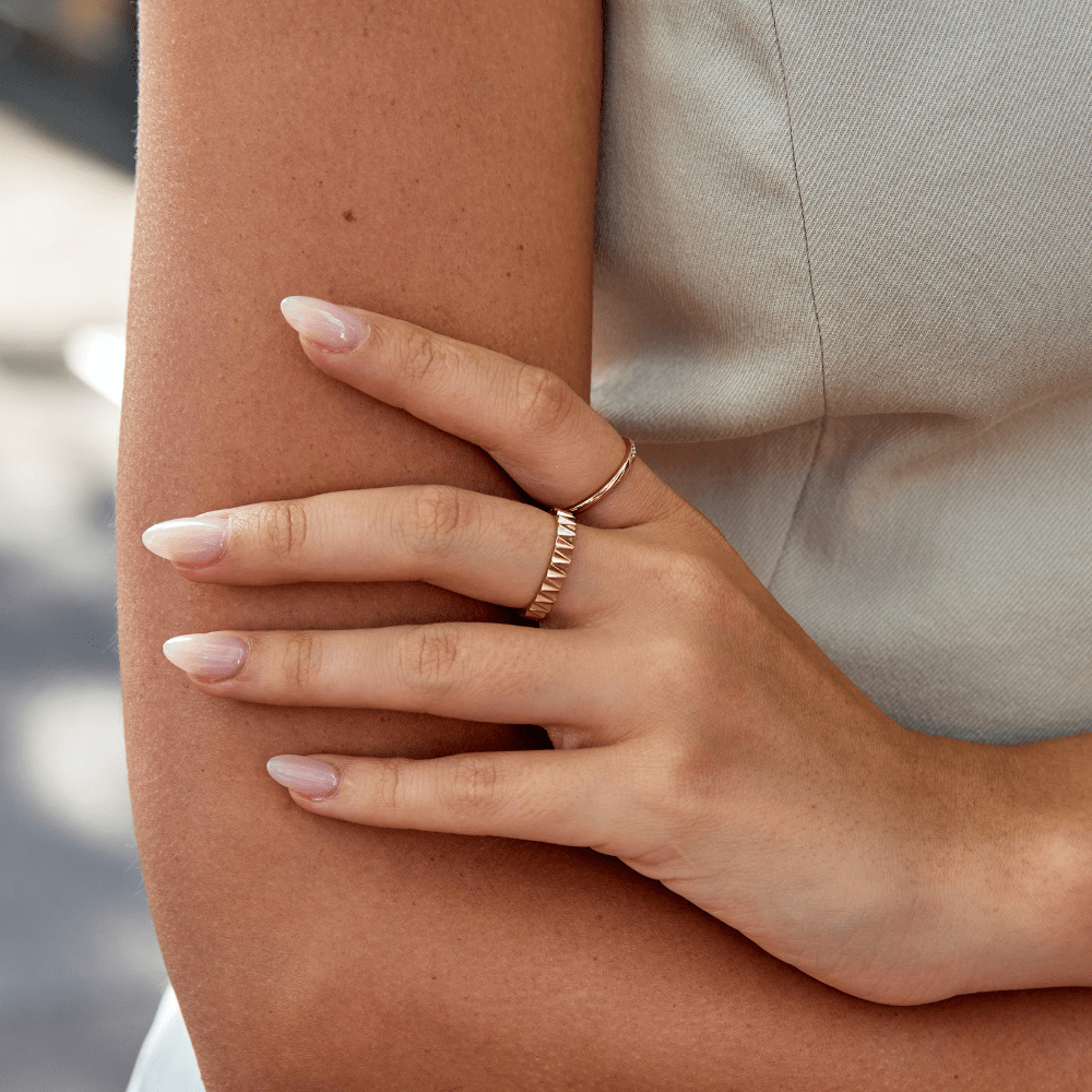 Reene Geometrisk Guld Ring