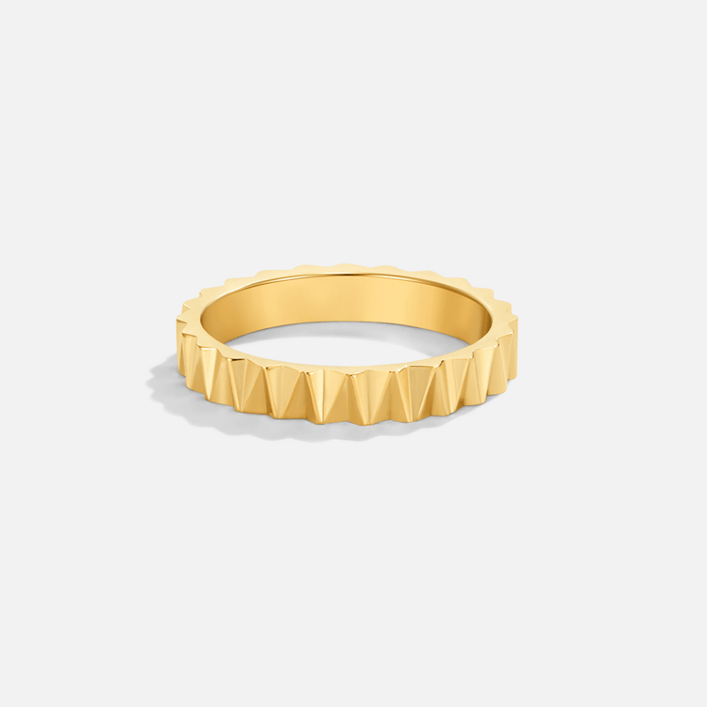 Reene Geometrisk Guld Ring