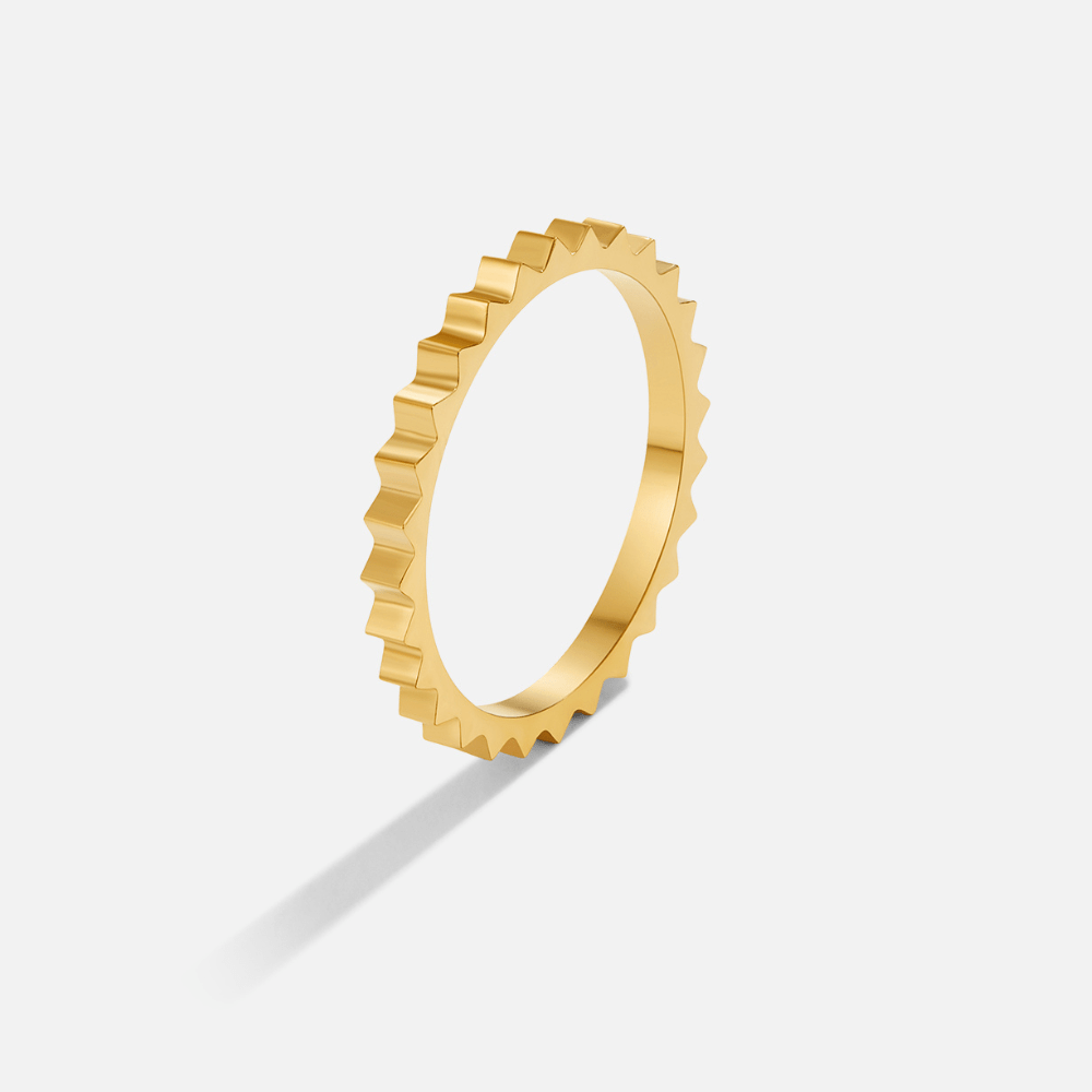 Reene Geometrisk Guld Ring