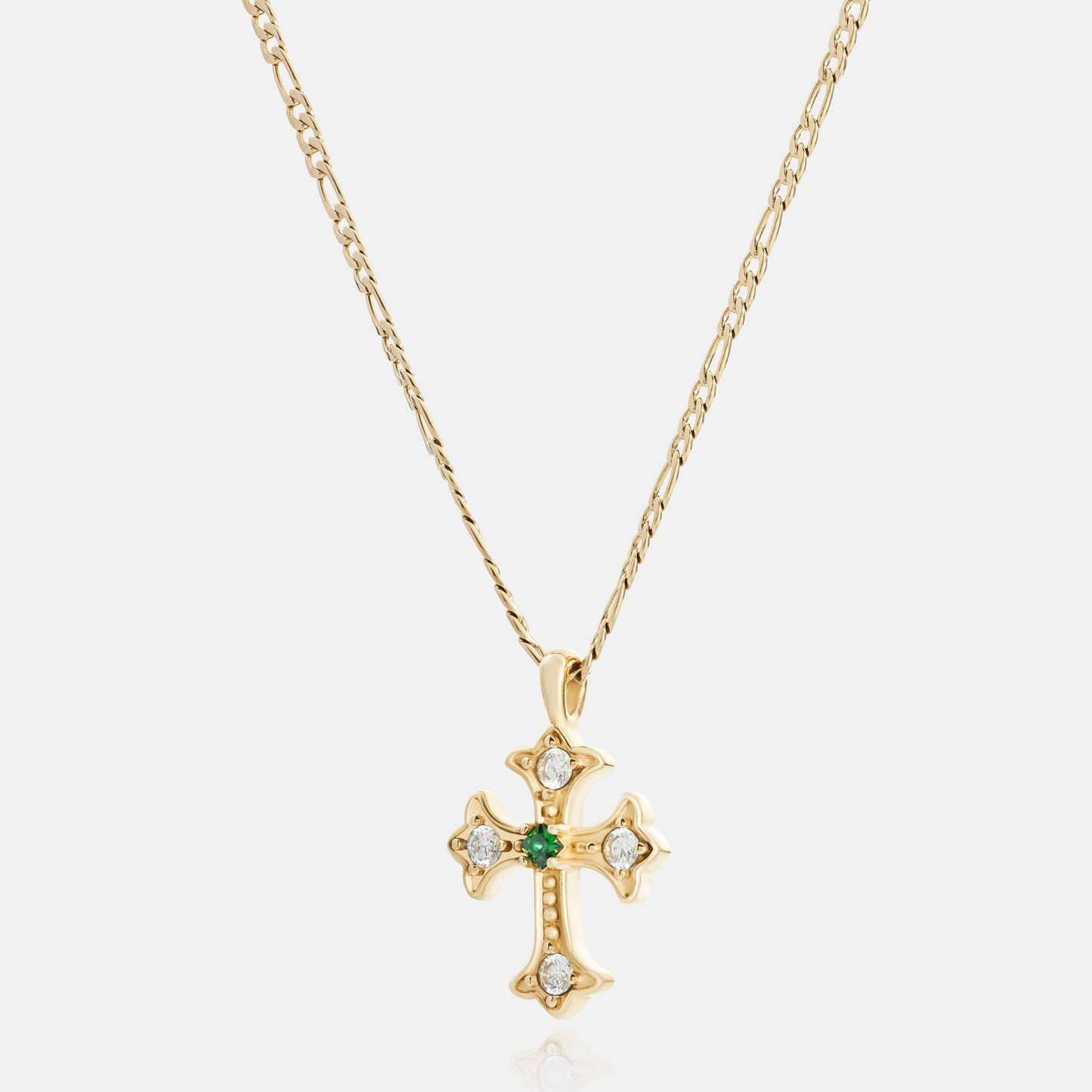 Elegant Forgyldt Korshalskæde