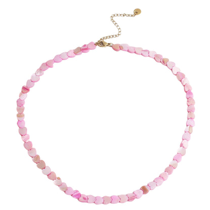 Mira Rustfrit Stål Hjerte Halskæde