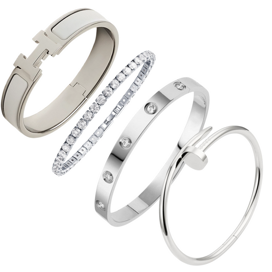 Silver Grace Harmony | Stapelbar Armbånd sæt
