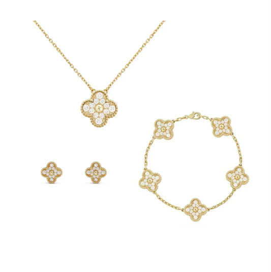 Luxe Radiant Diamantsæt – Guld