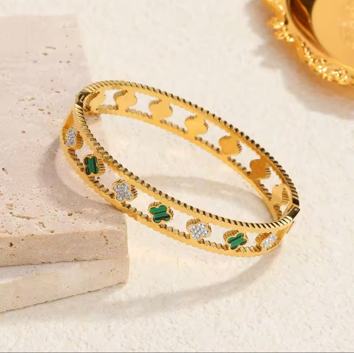 Allover Kløver Armbånd Guld