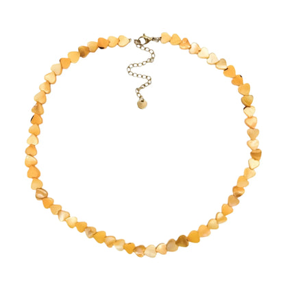 Mira Rustfrit Stål Hjerte Halskæde