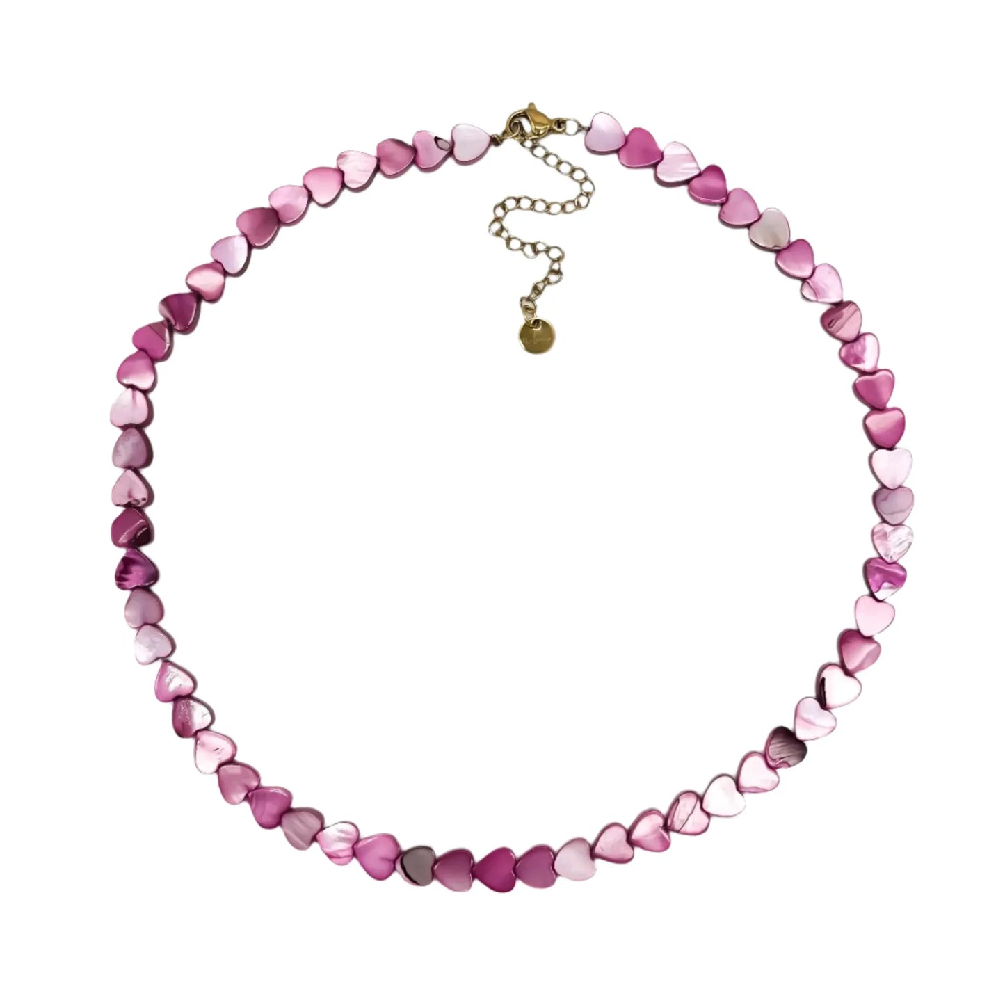 Mira Rustfrit Stål Hjerte Halskæde