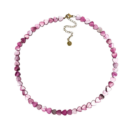 Mira Rustfrit Stål Hjerte Halskæde