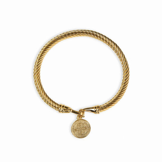 Møntvedhængsarmbånd – Guld