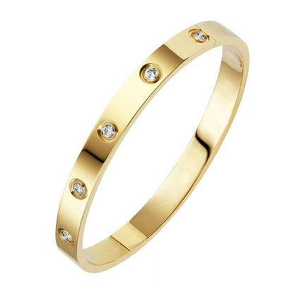 Golden Eternity | Diamant Armbånd