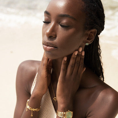 Amaya Aqua Øreringe