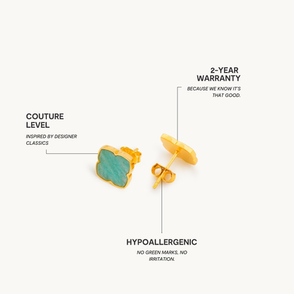 Amaya Aqua Øreringe