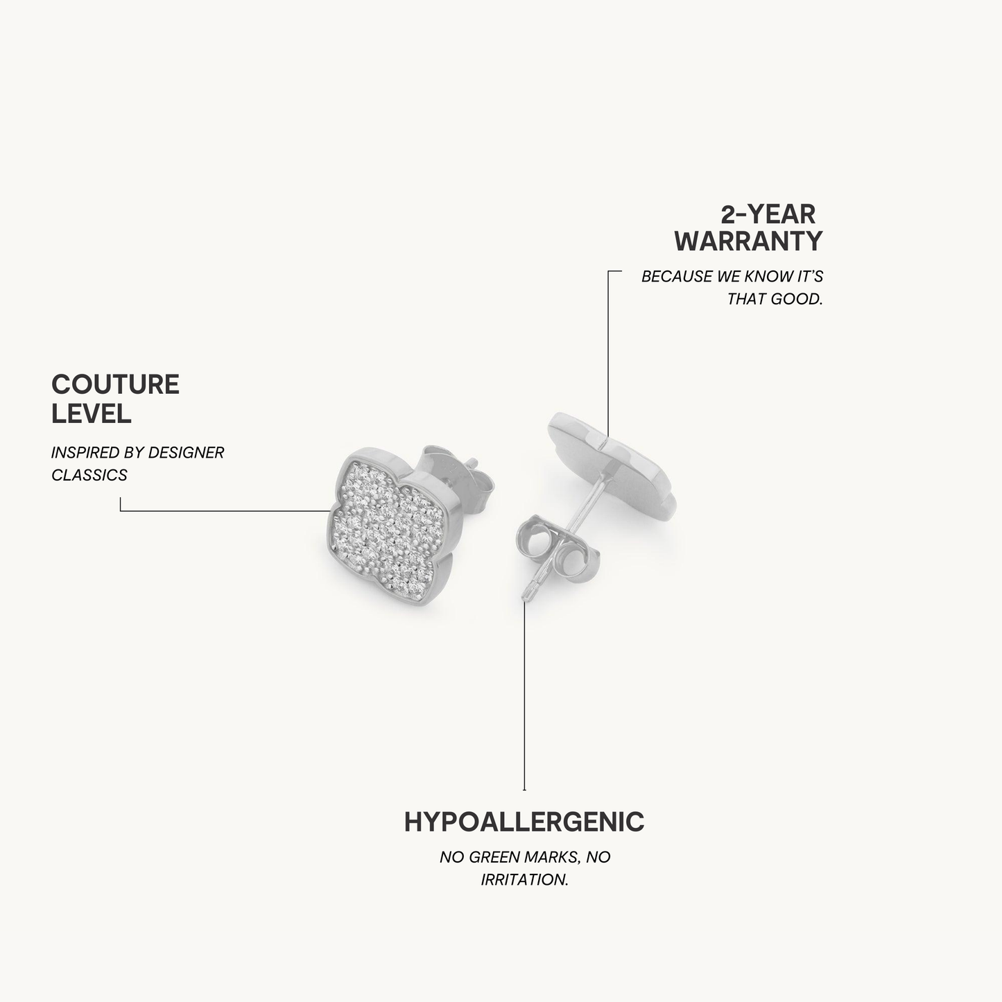 Amaya Pavé Øreringe