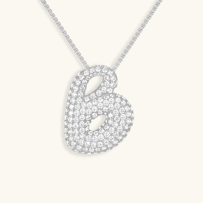 Zara Initial Diamant Halskæde
