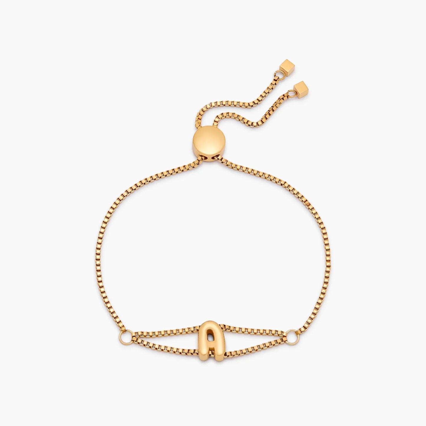 Bogstavarmbånd med Rundt Vedhæng