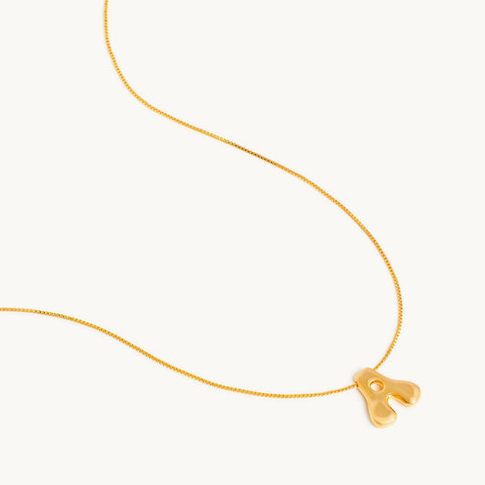 Boblende Bogstav Halskæde