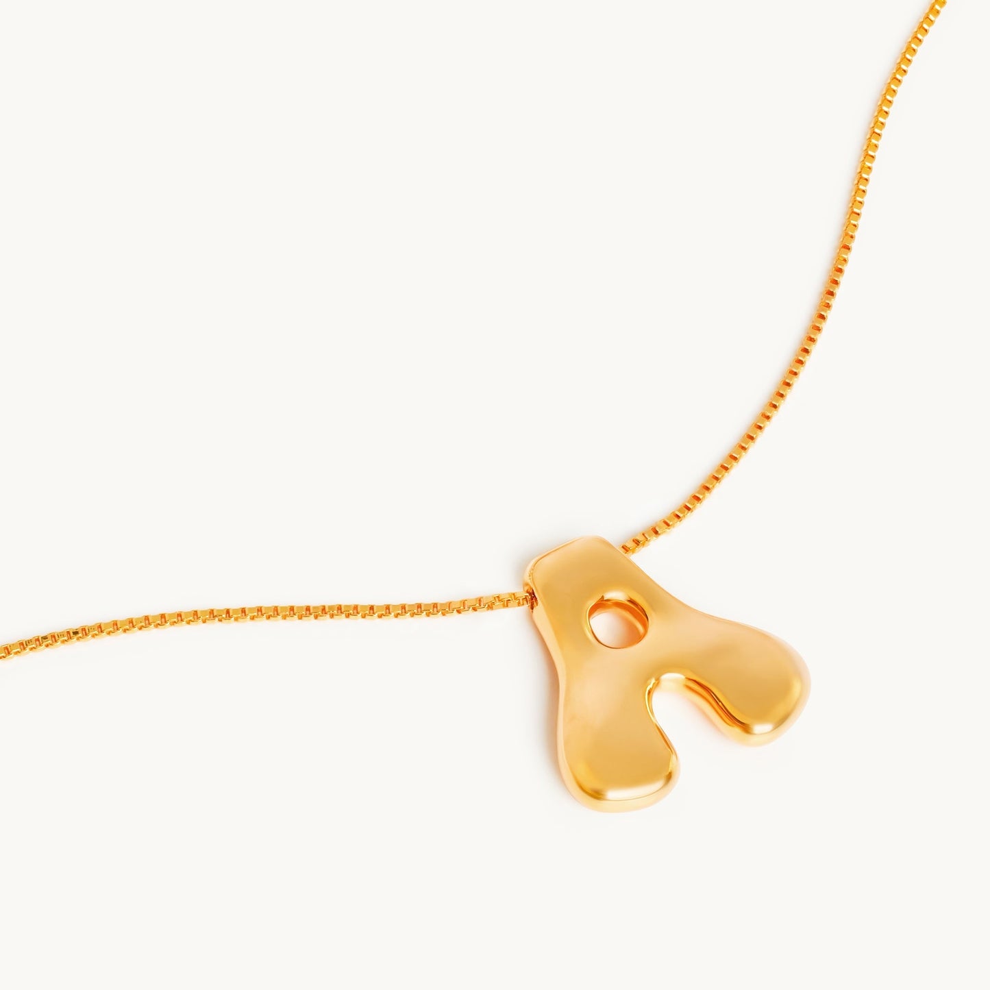 Boblende Bogstav Halskæde