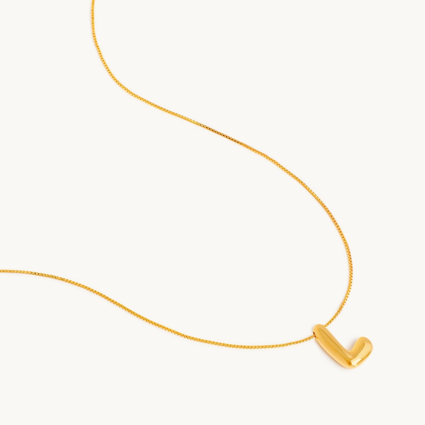 Boblende Bogstav Halskæde