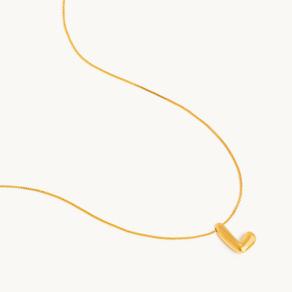 Boblende Bogstav Halskæde