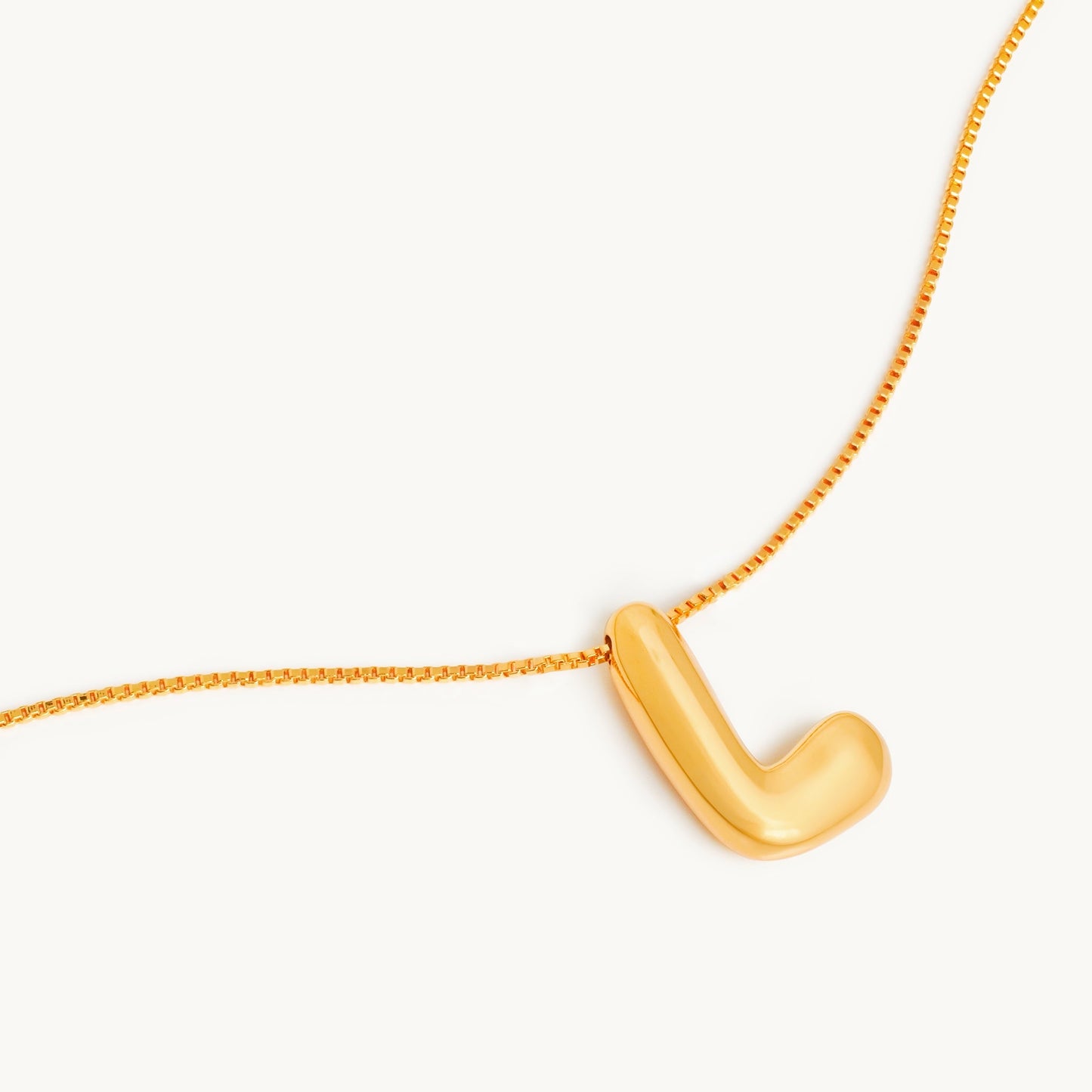 Boblende Bogstav Halskæde