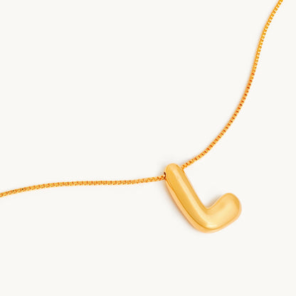 Boblende Bogstav Halskæde