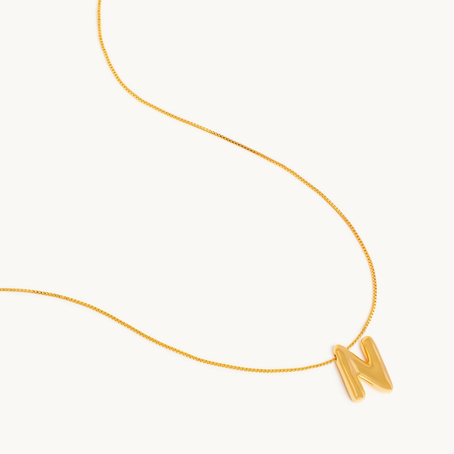 Boblende Bogstav Halskæde