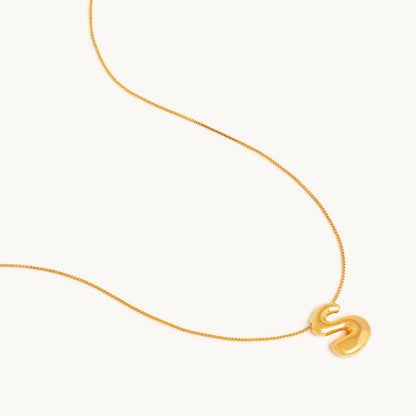 Boblende Bogstav Halskæde