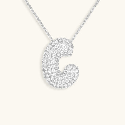 Zara Initial Diamant Halskæde