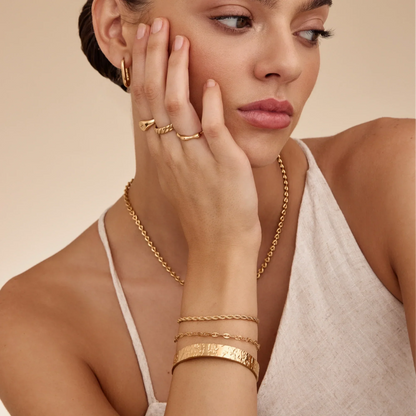 Chunky Struktur Cuff-armbånd