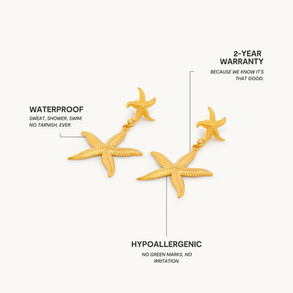 Coral Shine Øreringe