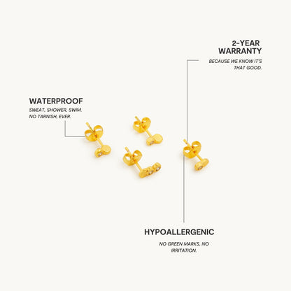 Crescent Glow Øreringe Sæt