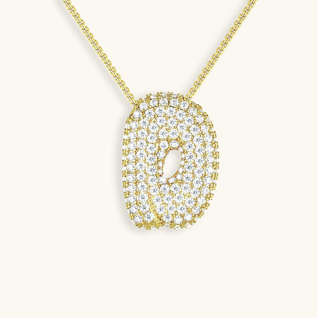 Zara Initial Diamant Halskæde