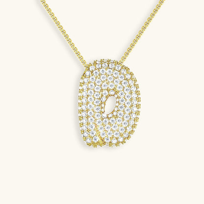 Zara Initial Diamant Halskæde