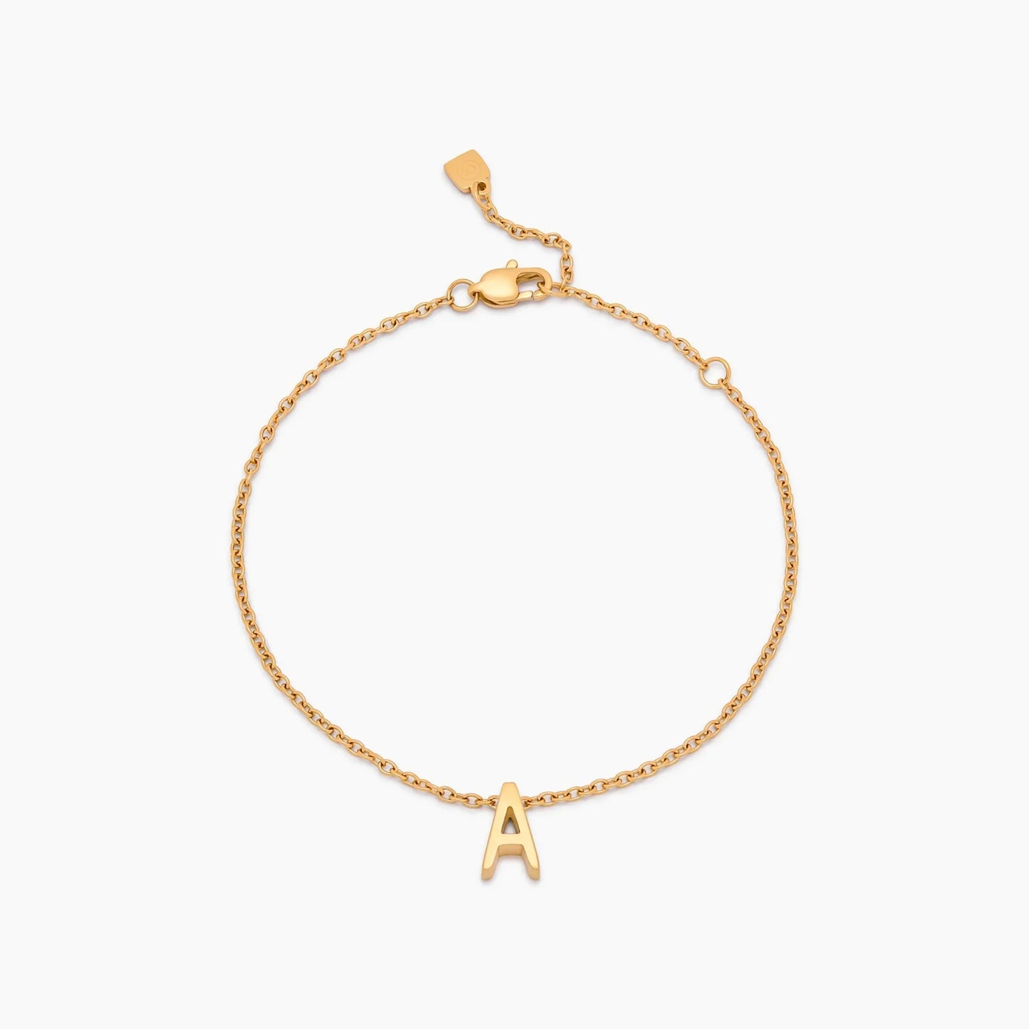 Fin Initial Charm-armbånd