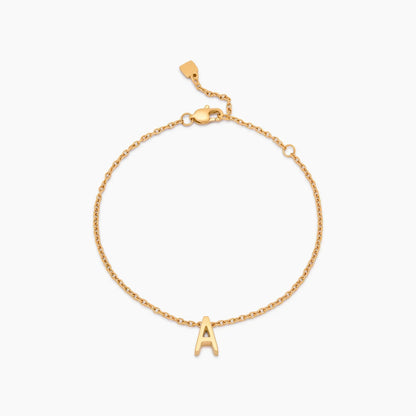 Fin Initial Charm-armbånd
