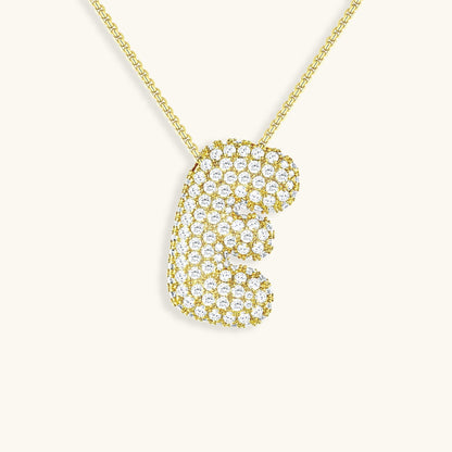 Zara Initial Diamant Halskæde