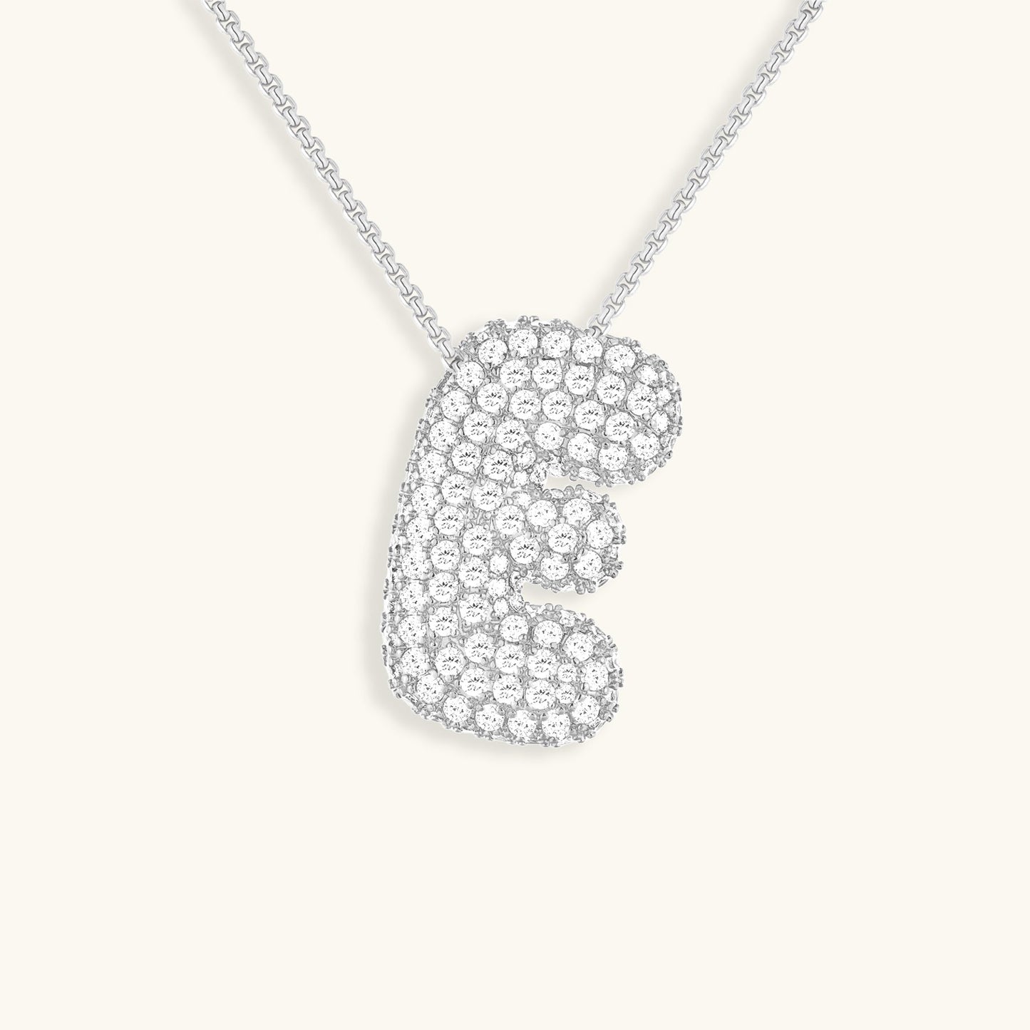 Zara Initial Diamant Halskæde