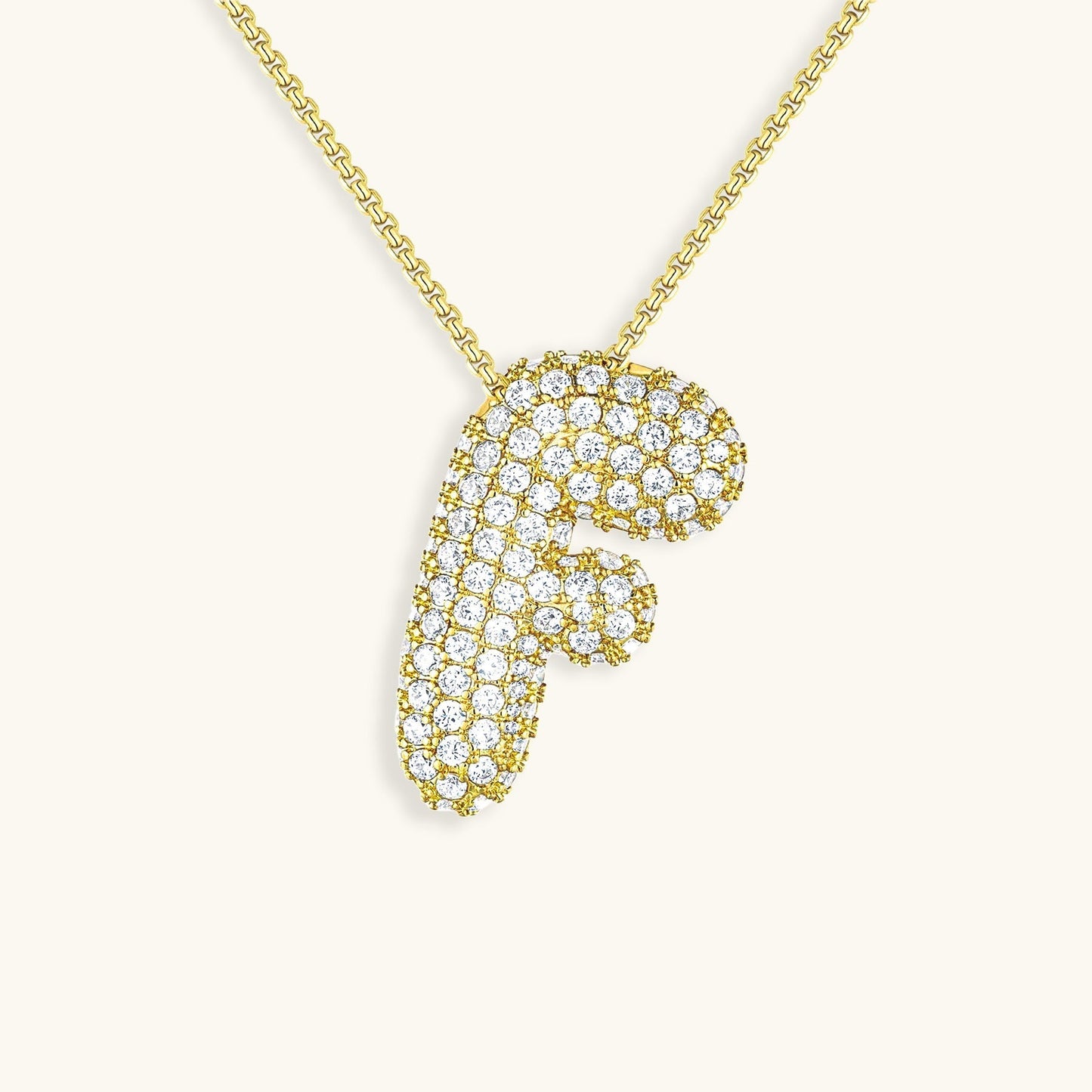 Zara Initial Diamant Halskæde