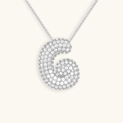 Zara Initial Diamant Halskæde
