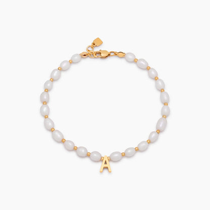 Perle Initial-armbånd