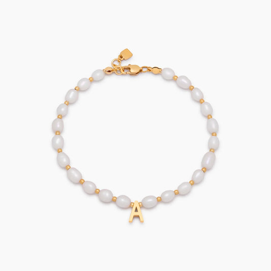 Perle Initial-armbånd
