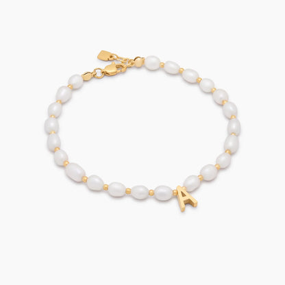 Perle Initial-armbånd