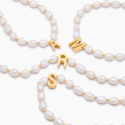 Perle Initial-armbånd