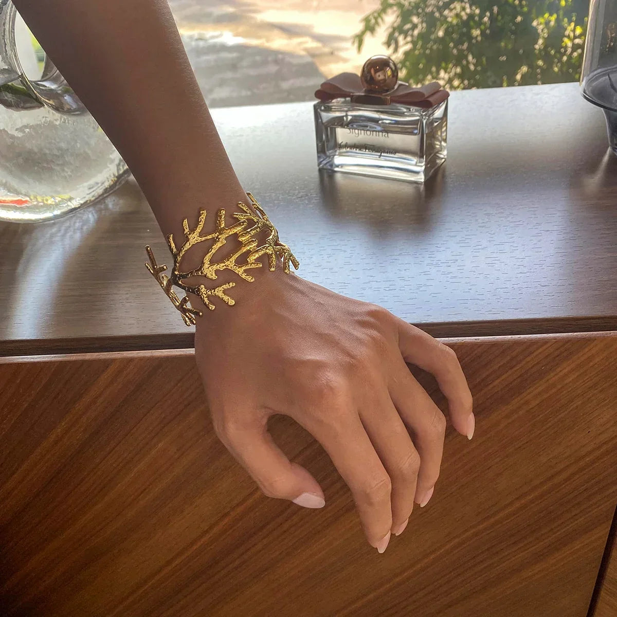 Bella geometrisches Blattarmband