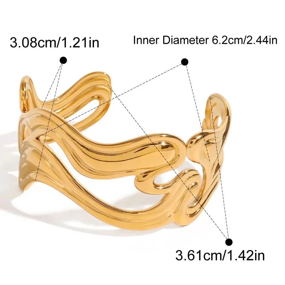 Bella geometrisches Blattarmband