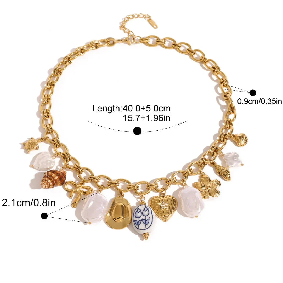 Stella Søstjerne Perlehalskæde